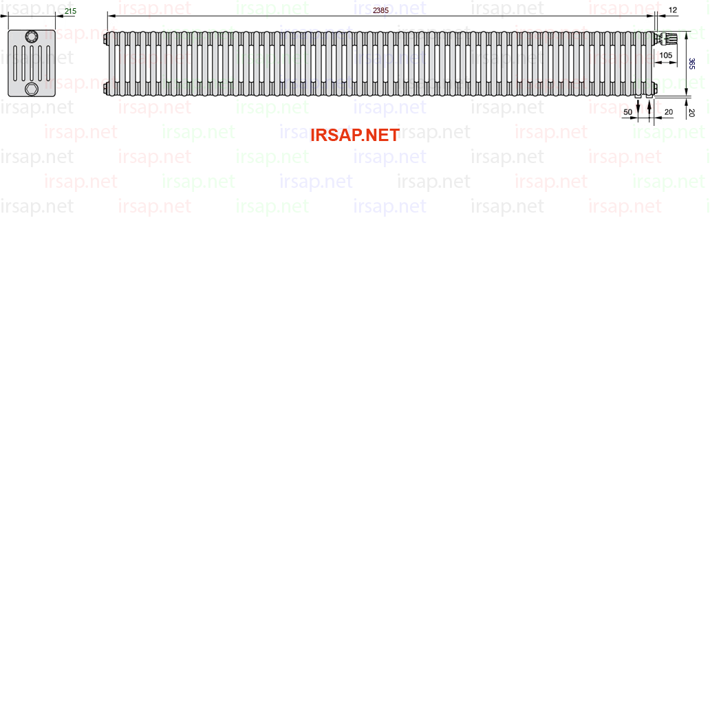 Радиатор IRSAP Tesi 60365/53 T25 CL 01